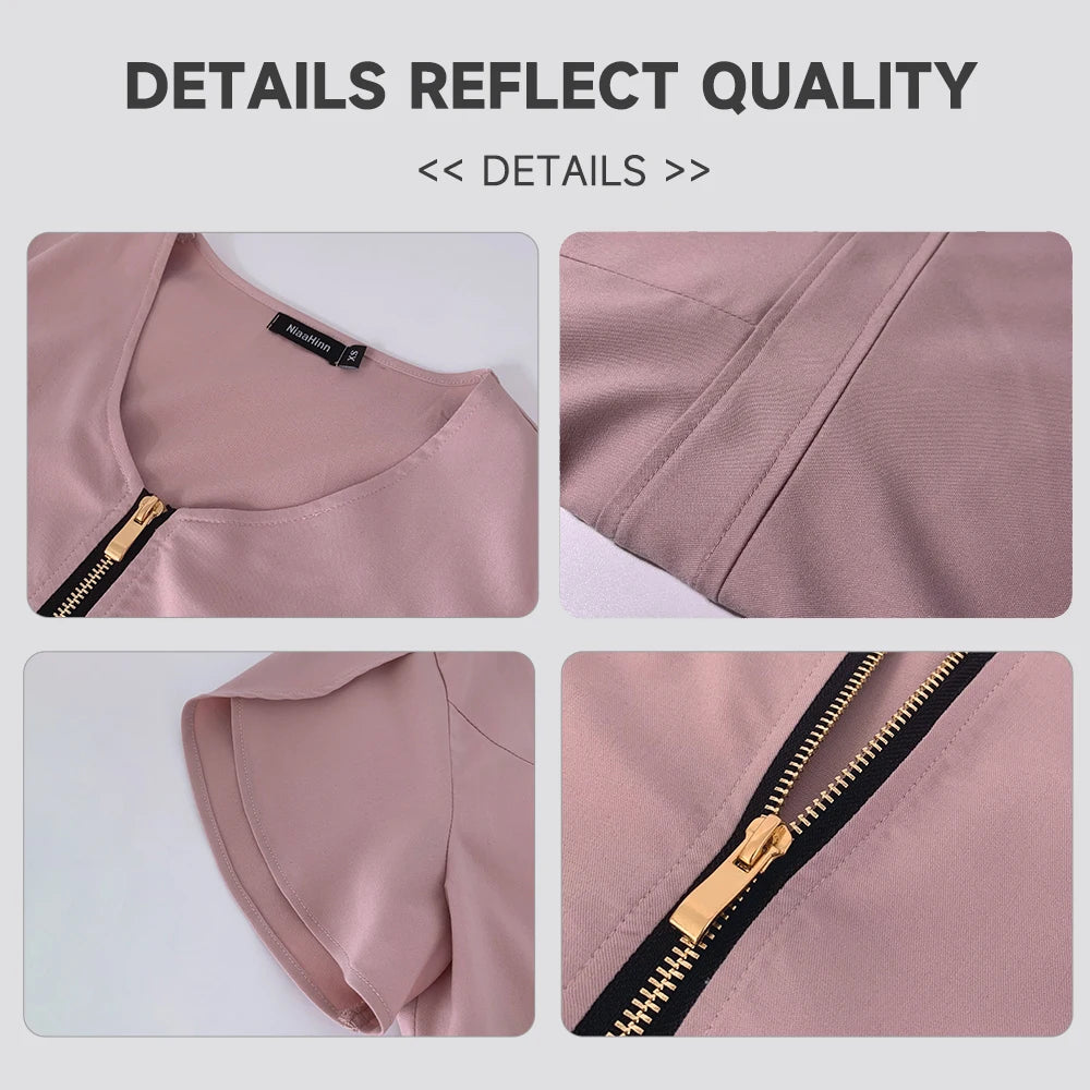 Elevate Zip Up Scrub Set